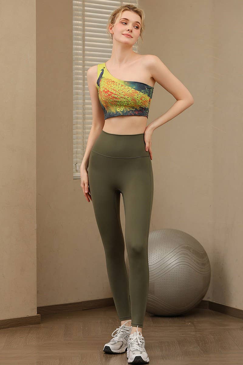 CWTTK1102_ONE SHOULDER SHOCKPROOF PADDED SPORTS BRA SET