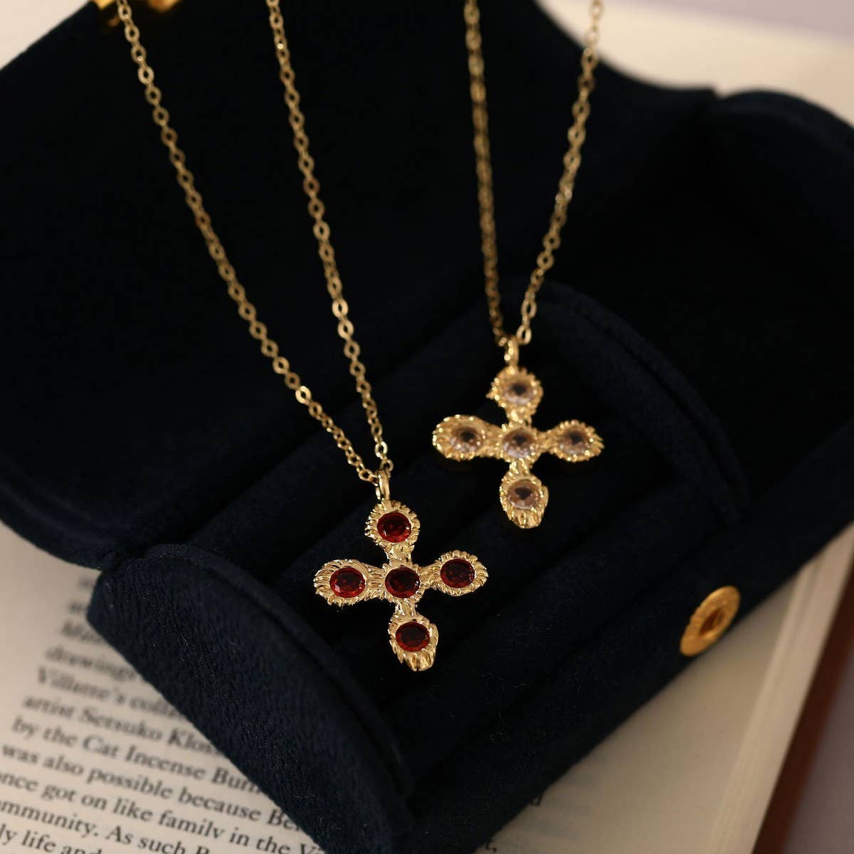 Halloween Creative Cross Pendant Necklace