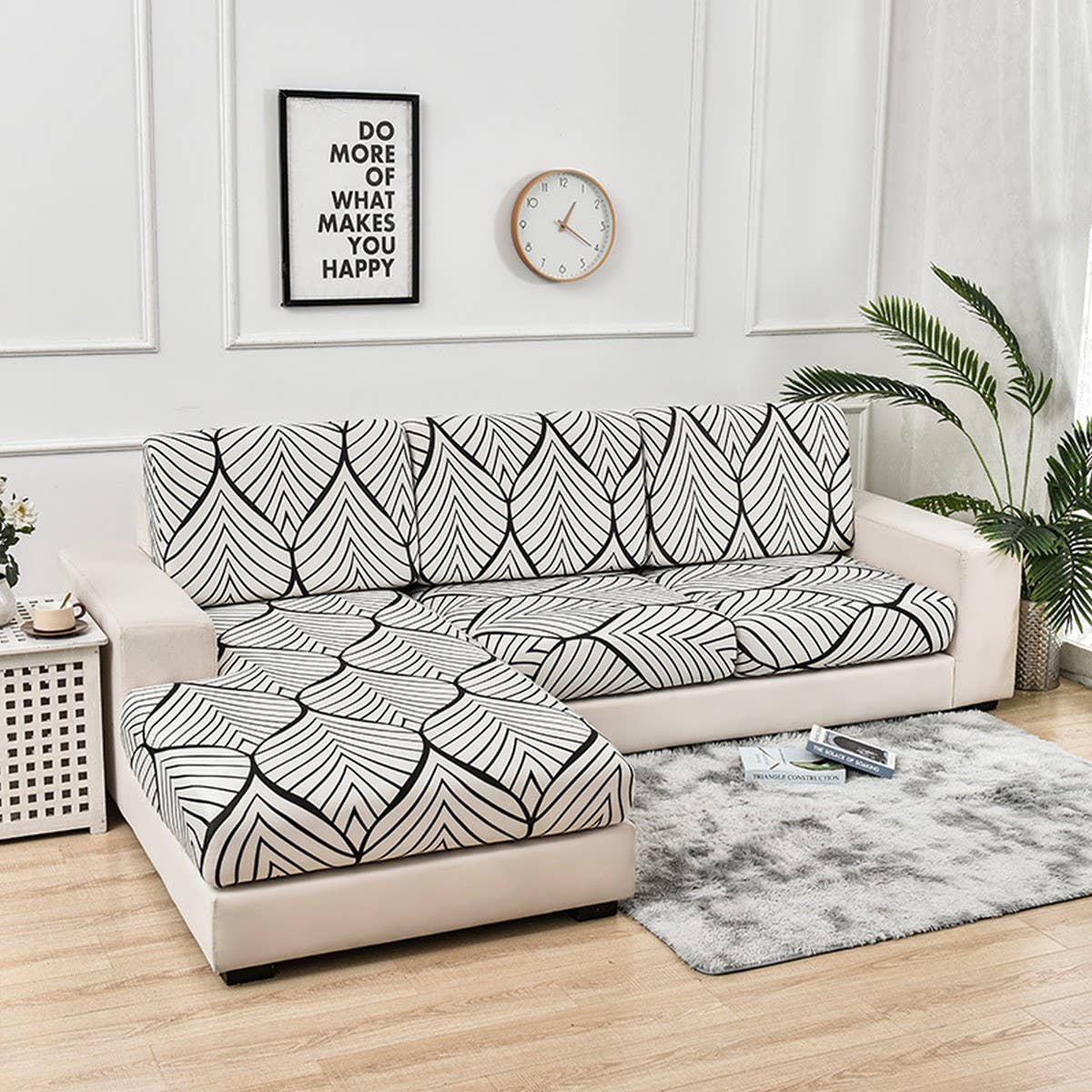 Stretch Printed Sofa Cover, Full Wrap Design_CWMM8308