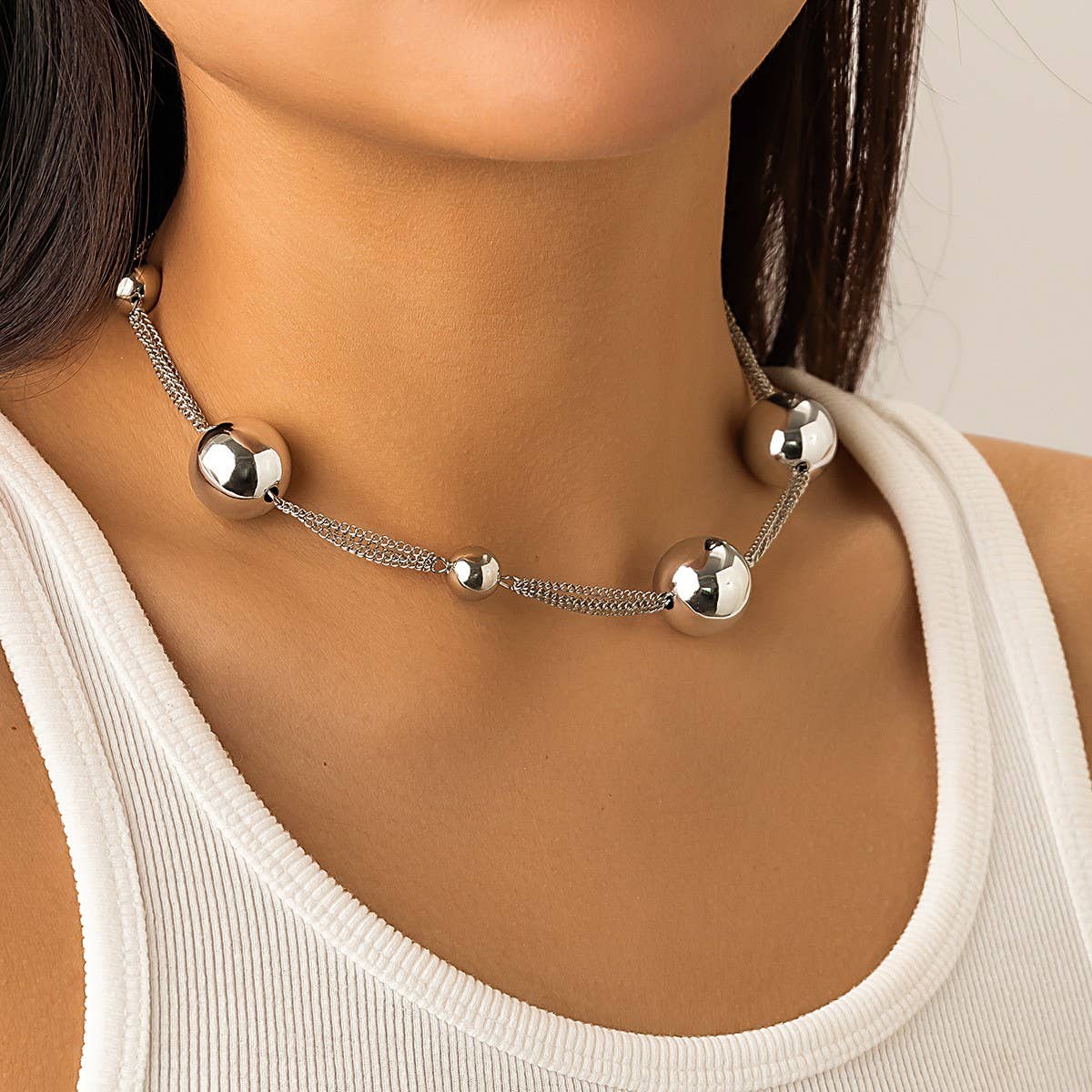 PUNK STYLE IMITATION PEARL NECKLACE_CWAJE1125