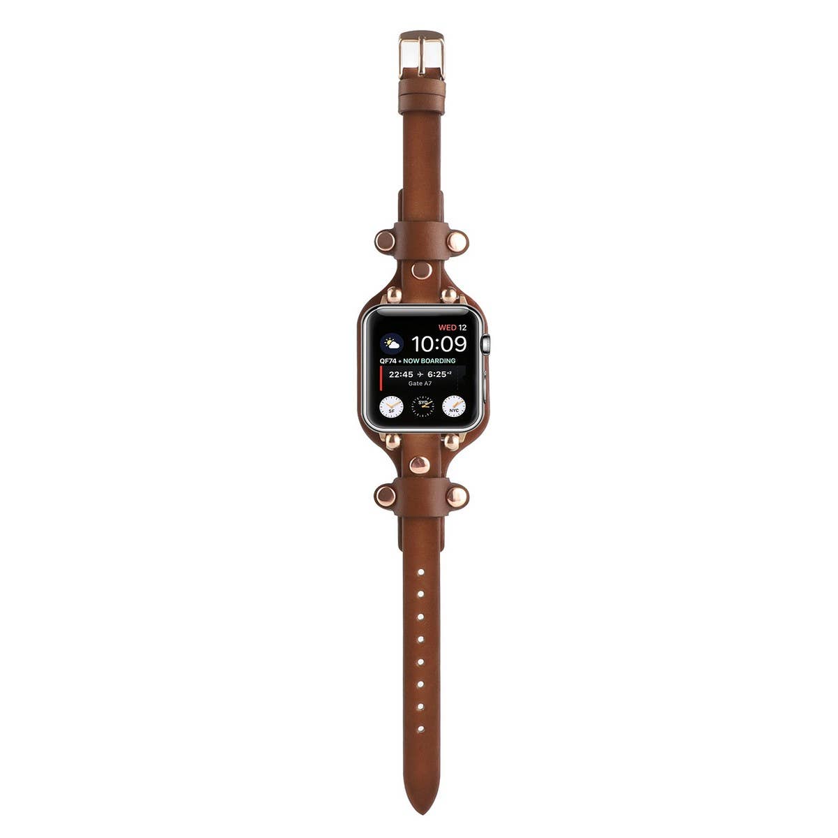 APPLE WATCH9-1 RIVET LEATHER STRAP_CWWW0044