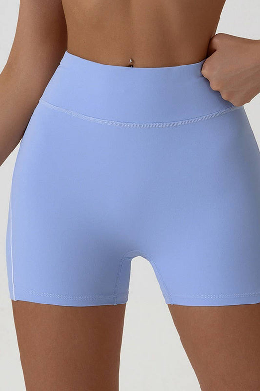 CWBSP0441_QUICK-DRYING SLIM HIGH WAIST SPORTS SHORTS