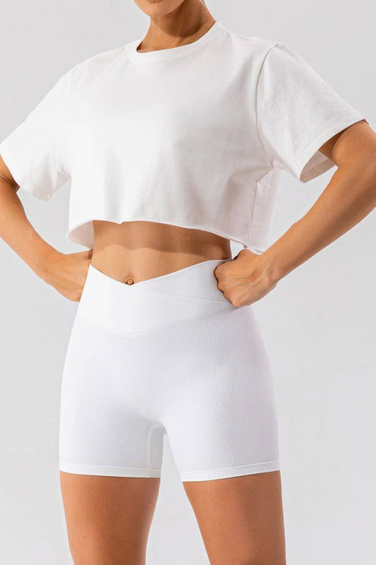 CWTTS1593_CASUAL RUNNING AND FITNESS LOOSE SPORTS T-SHIRT