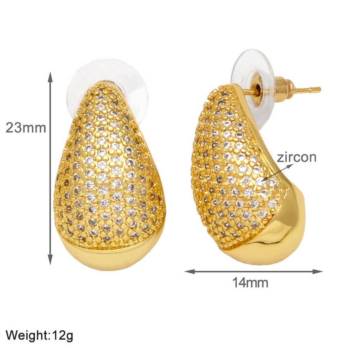 FASHIONABLE DROPLET SHAPED EARRINGS