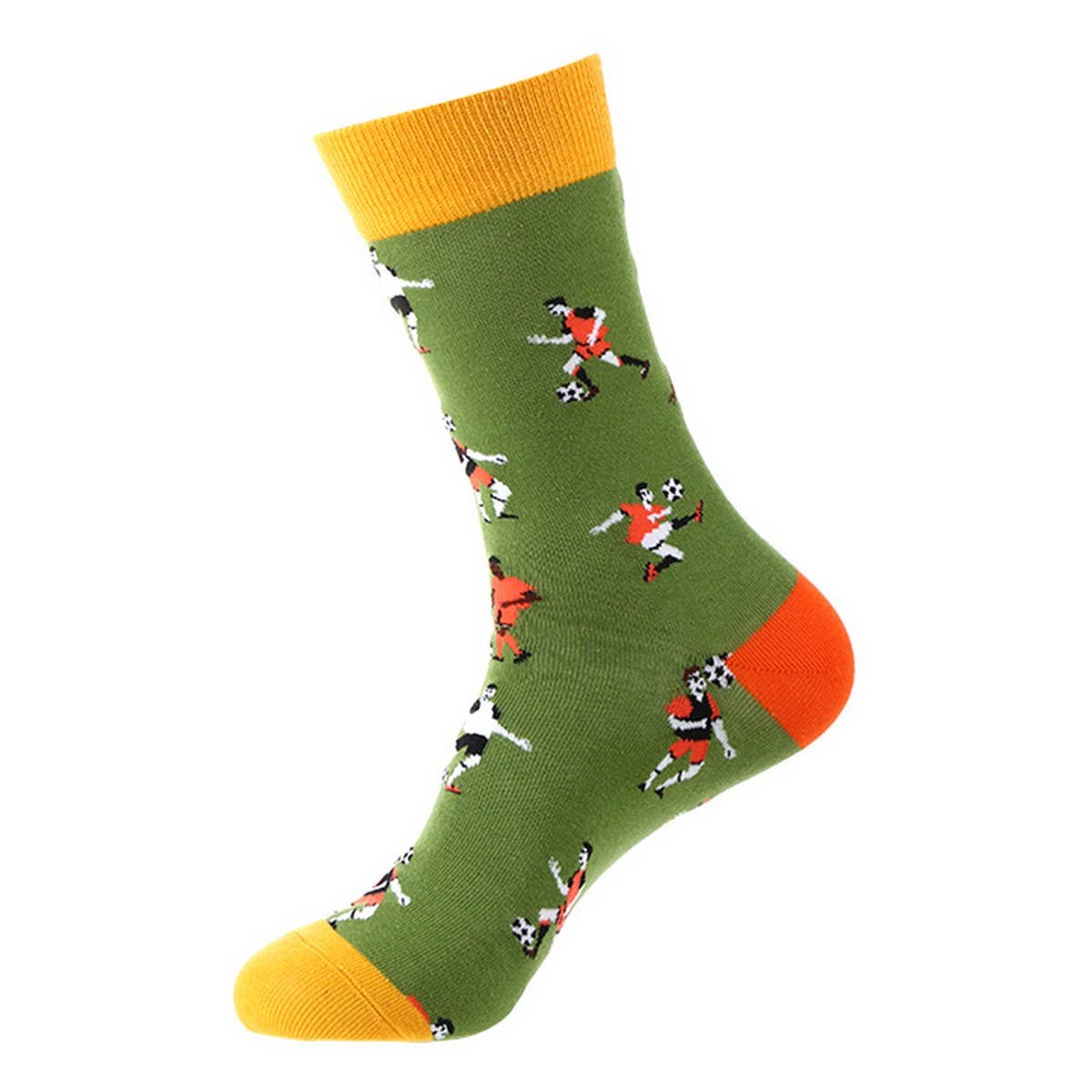 CASUAL GEOMETRIC MID-CALF SOCKS_CWMS1004