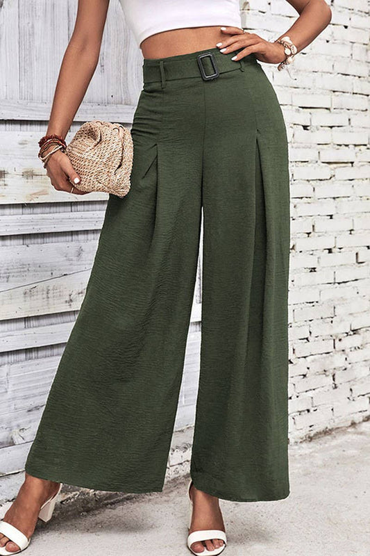 CWBLP2145_MINIMALIST DRAPED HIGH WAIST WIDE LEG PANTS