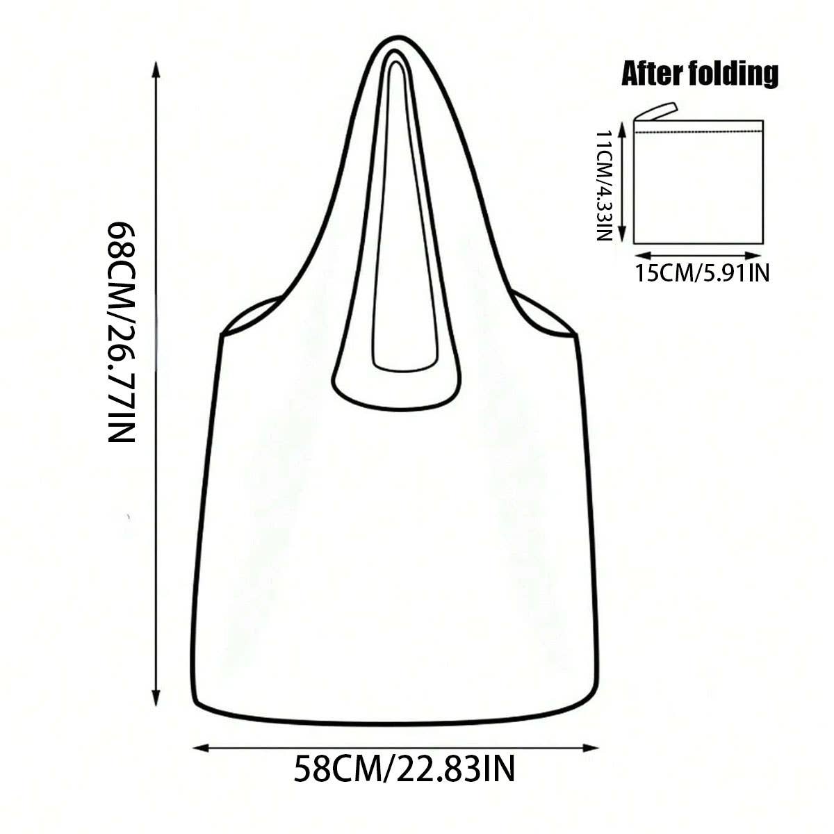 OXFORD CLOTH FOLDABLE ECO-FRIENDLY SHOPPING BAG_CWAB3464