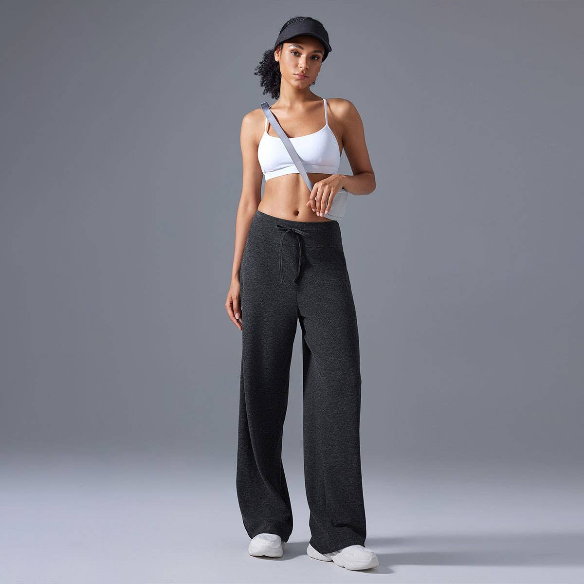 Women's High Waist Wide-Leg Drawstring Pants