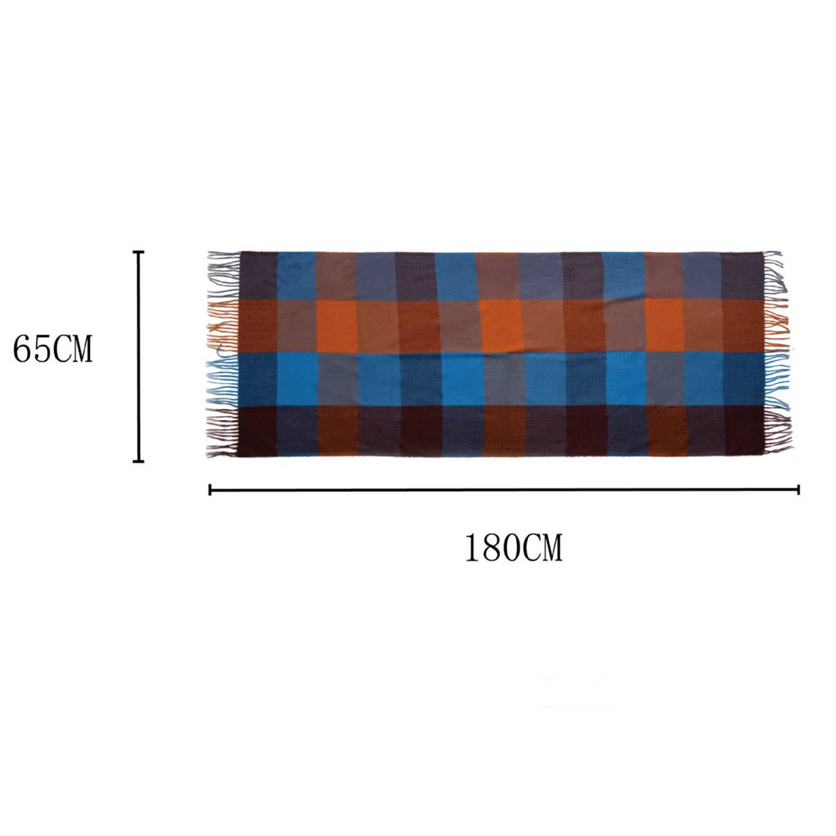 Elegant Plaid Shawl - Winter Scarf for Women