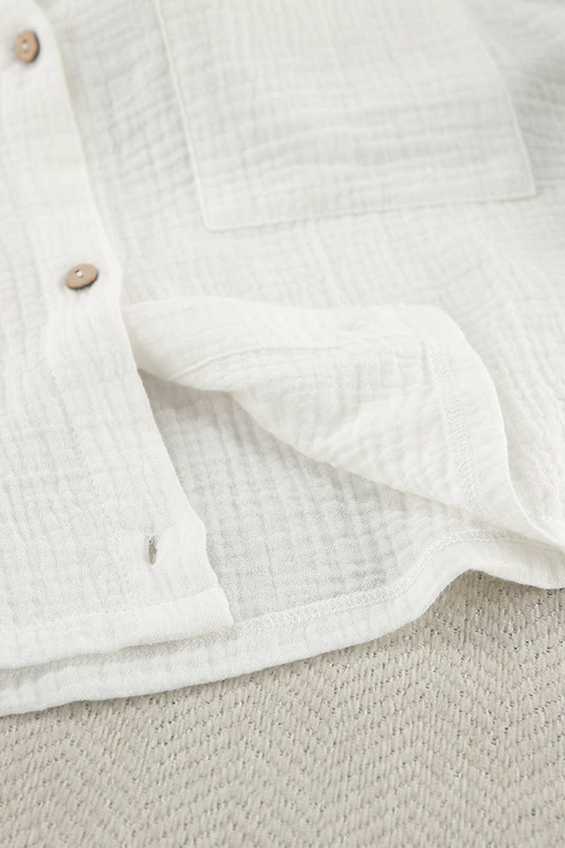 CWSPJ0287_PURE COTTON BREATHABLE PAJAMAS TWO PIECE SET