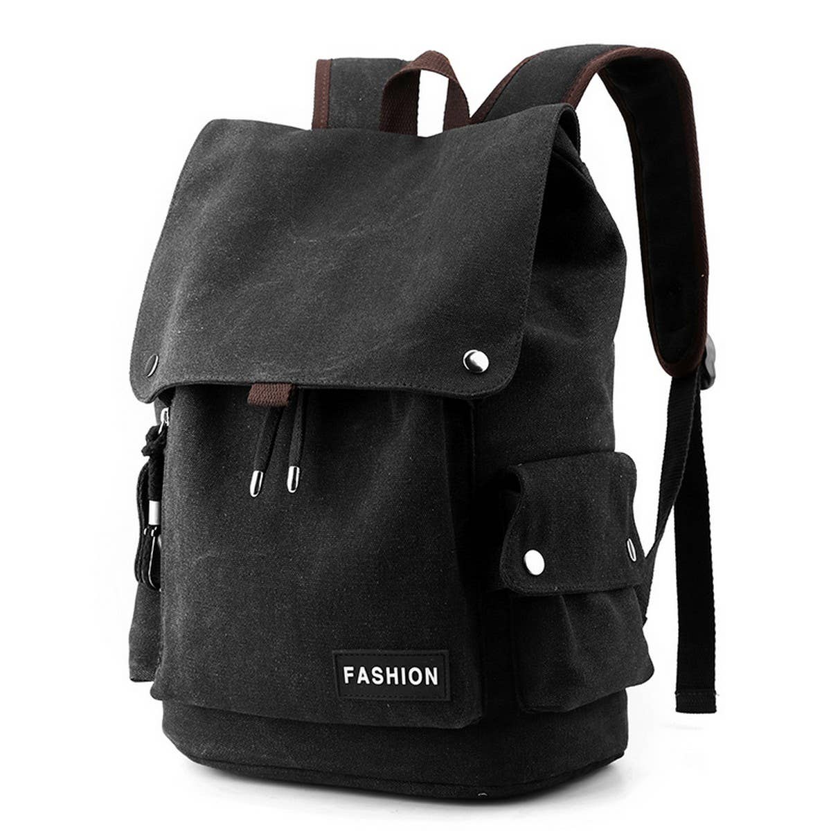 BACK-TO-SCHOOL CANVAS BACKPACKS DRAWSTRING CLOSURE_CWAB2216