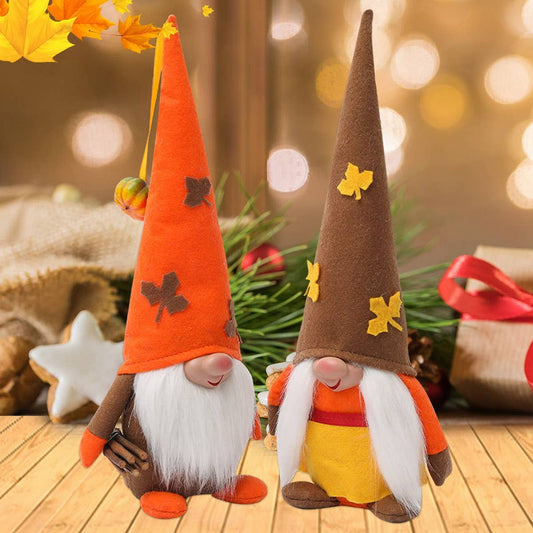 CWMM9525_HARVEST FESTIVAL MAPLE LEAF HAT RUDOLPH ORNAMENT