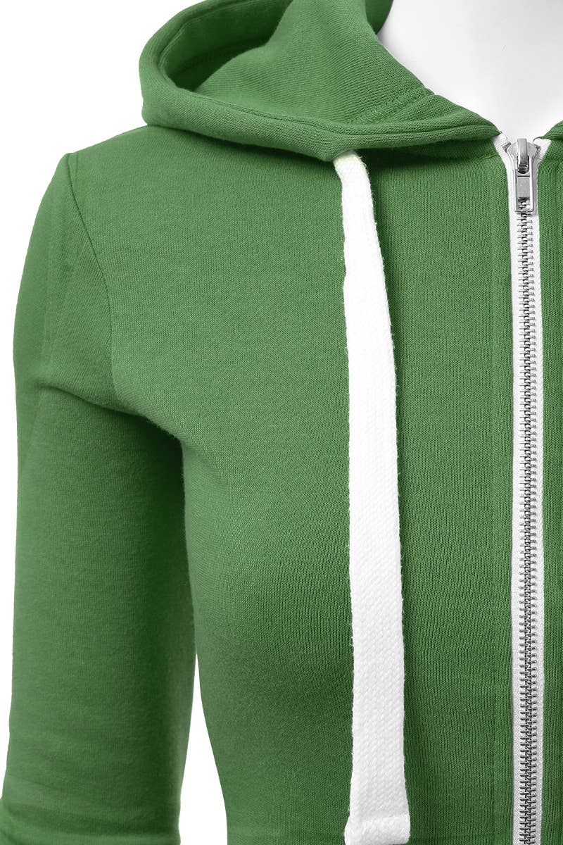 AWOHOL192_Lightweight Thin Zip-Up Hoodie Jacket