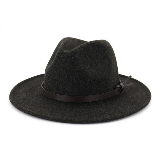 AUTUMN AND WINTER CLASSIC FLAT BRIM JAZZ HAT_CWAH1777