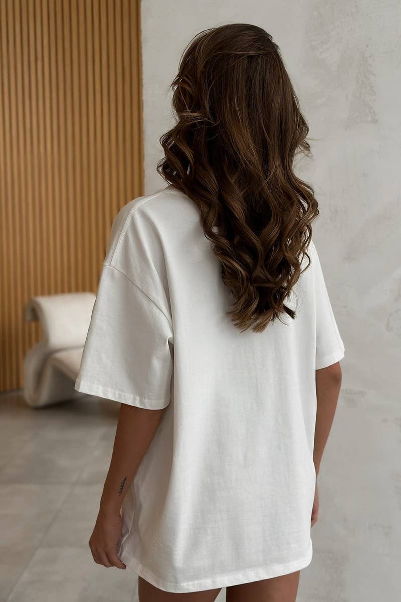 CWTTS1284_TENNIS EMBROIDERED COTTON SHORT-SLEEVED T-SHIRT