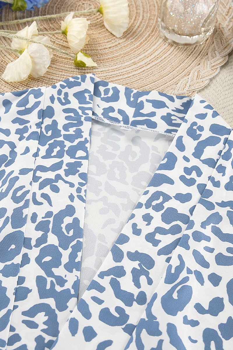 CWSPJ0414_LEOPARD PRINT LOOSE PAJAMAS THREE-PIECE SET