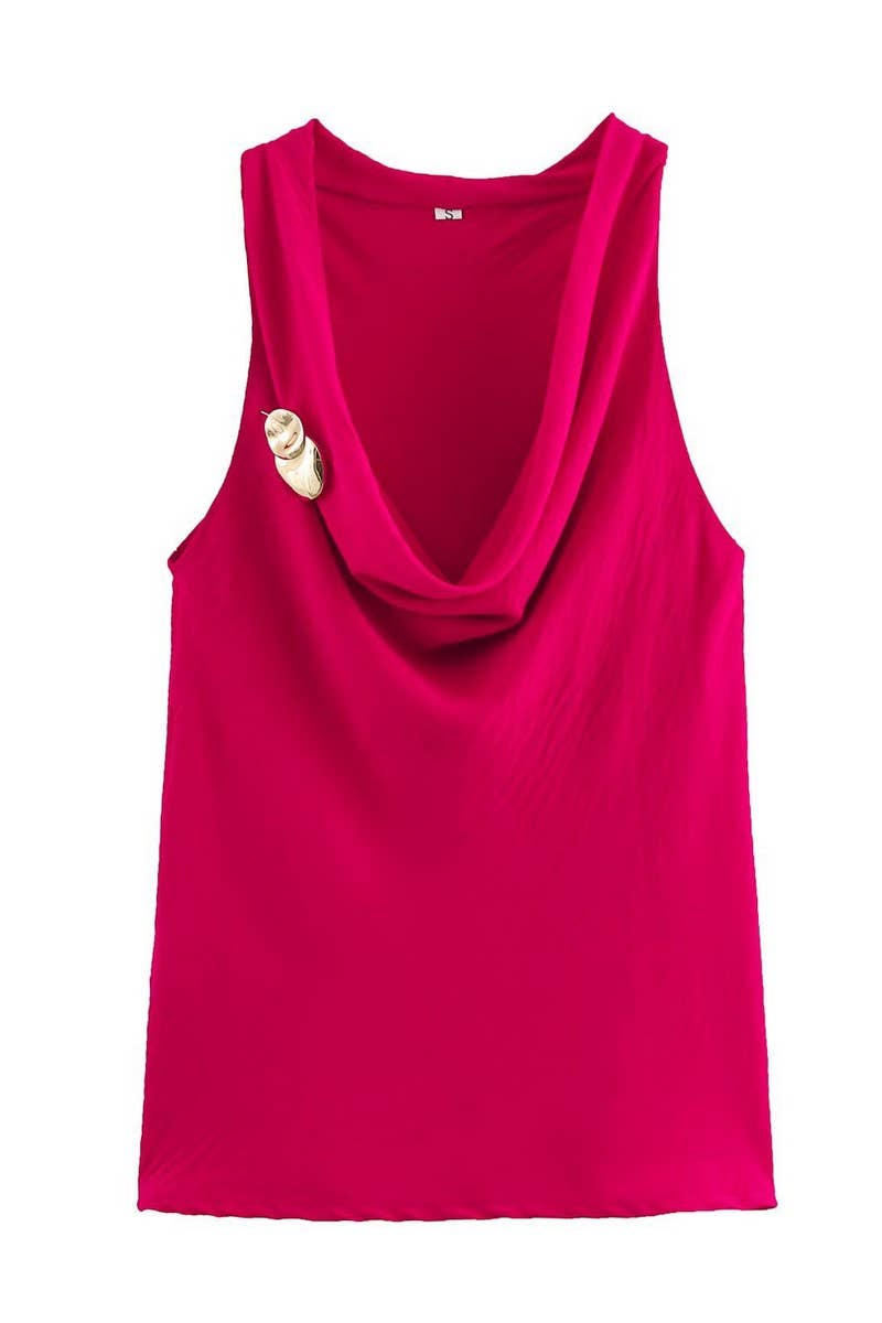 CWTTSL0359_FASHIONABLE SWING NECK TOP WITH GOLD EMBELLISHED