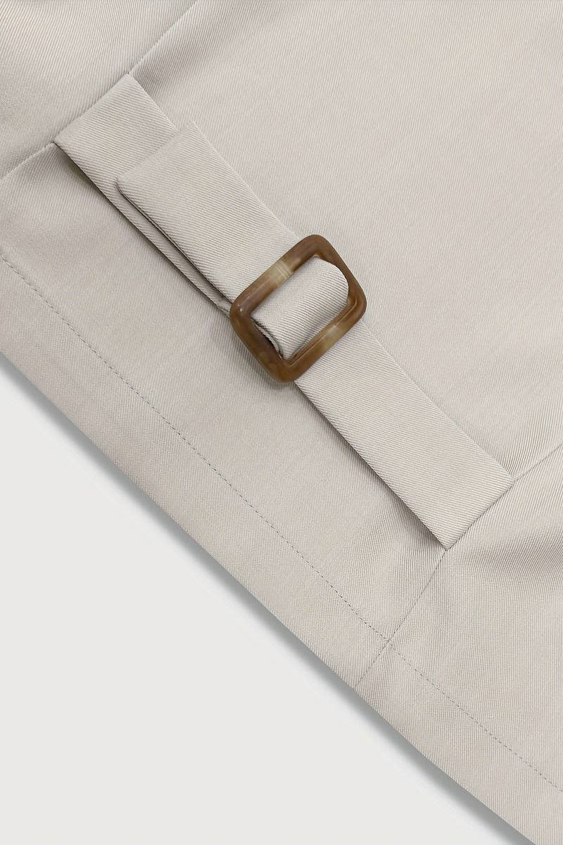 CWSTB2132_SLEEVELESS BUTTON V-NECK VEST & PANTS SET