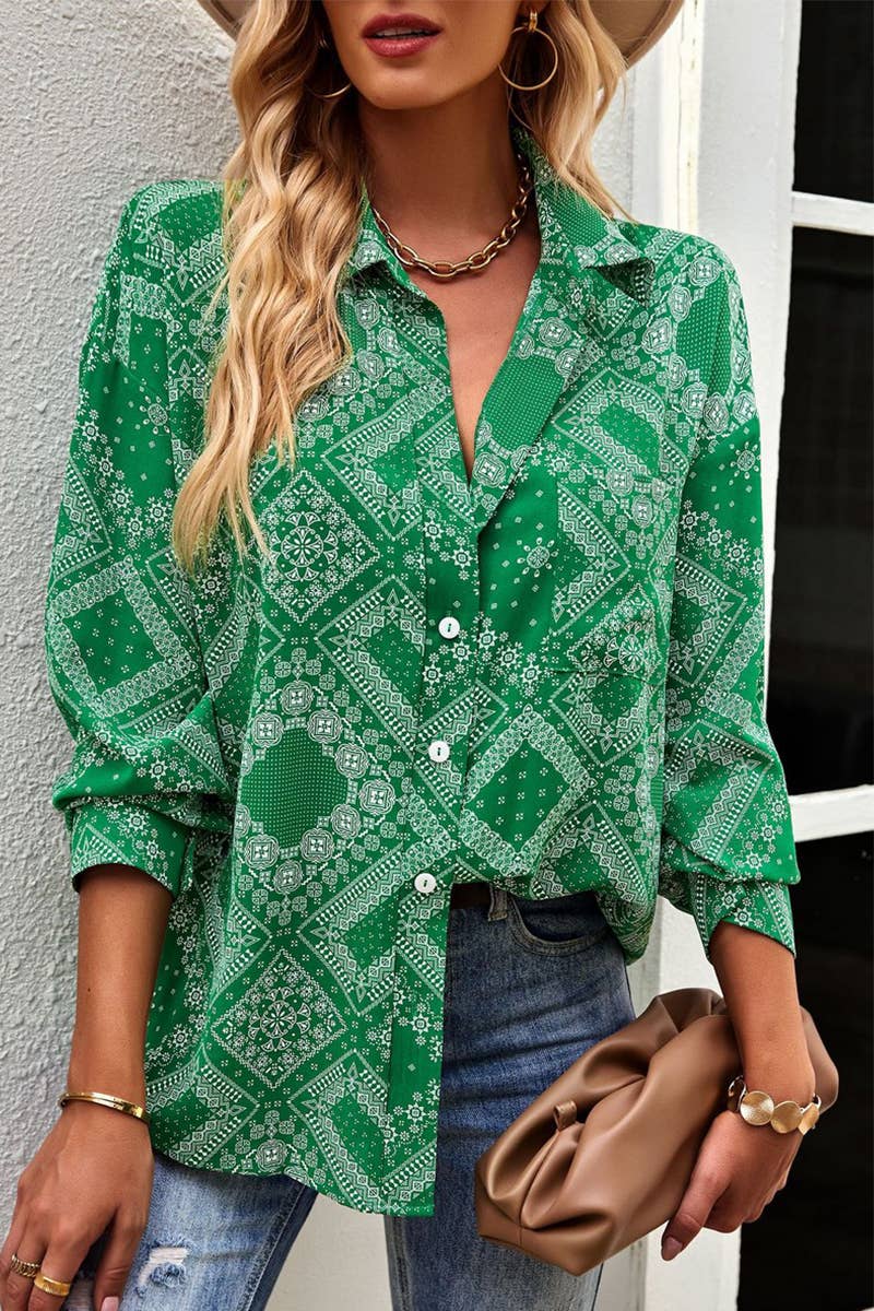 CWTBLL3762_FOUR SEASONS TEMPERAMENT COMMUTER SHIRT