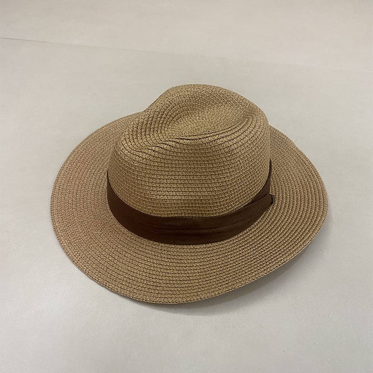 All-match simple beach vacation straw hat_CWAH3448