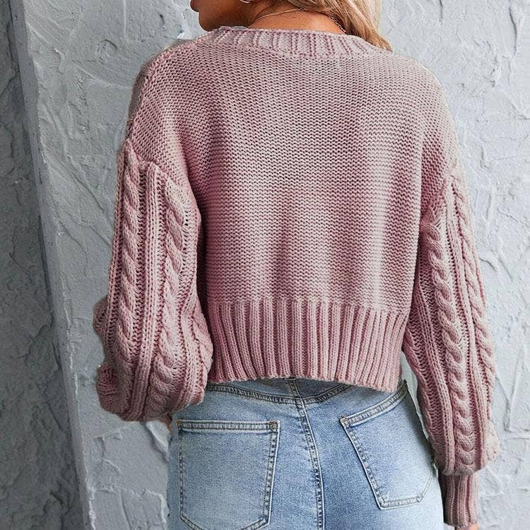 BUTTON SLIM SOLID COLOR TWO-PIECE SET