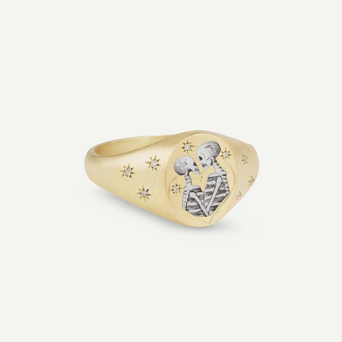 Stainless Steel Fashion Painted Rhinestone Ring_CWMM5706