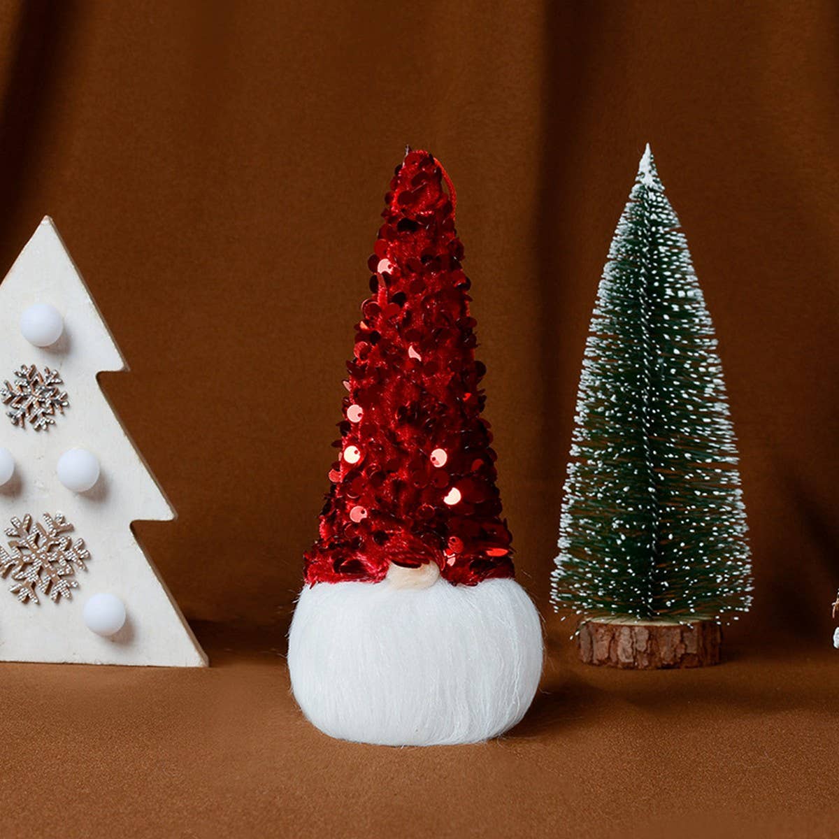 CHRISTMAS TREE PENDANT LUMINOUS FACELESS DOLL