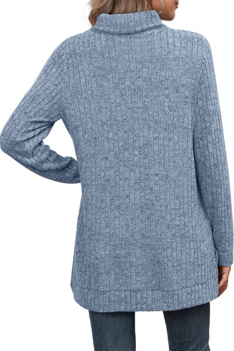 CWOSWL6444_WINTER TURTLENECK SWEATER WITH LONG SLEEVES