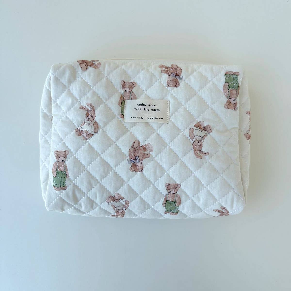 HANDHELD COSMETIC BAG WITH FLORAL PATTERN_CWAB1033