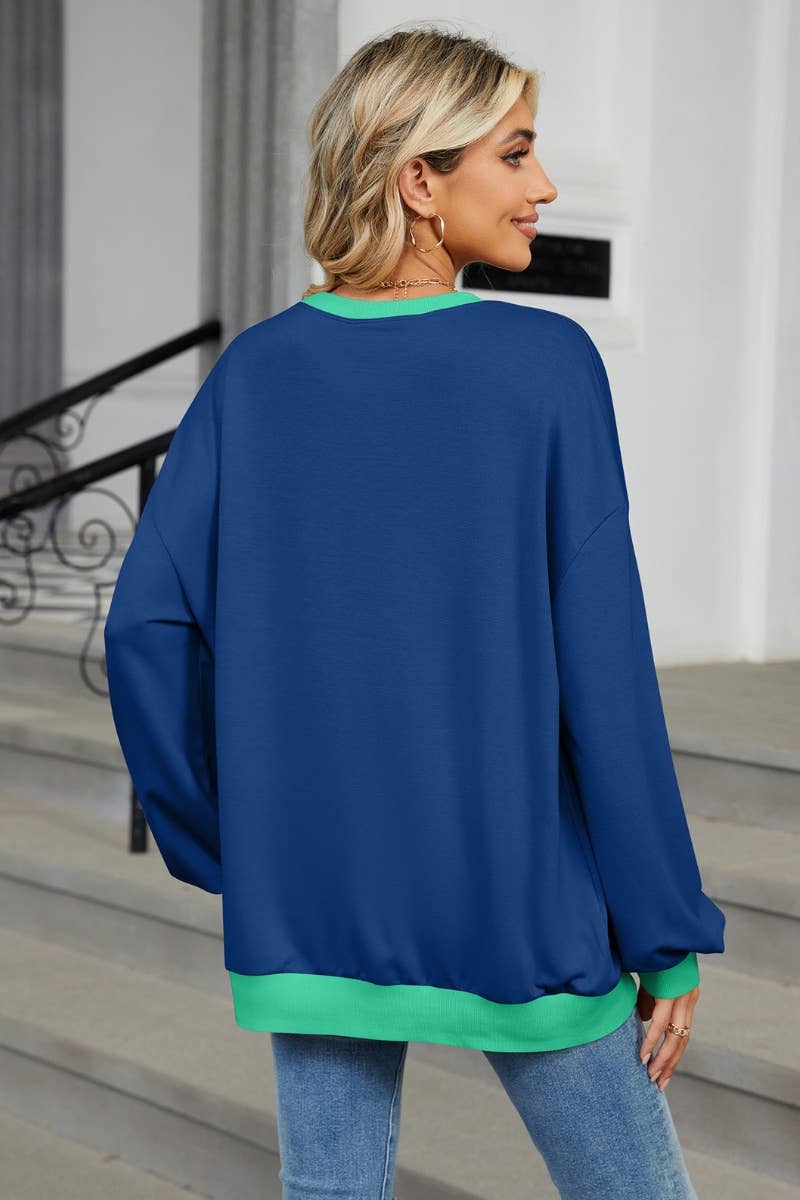 CWOSWL6564_WINTER CASUAL COLOR LONG-SLEEVED HOODIE