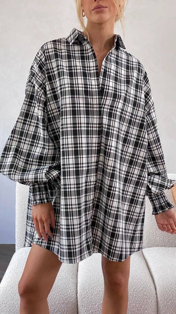 CASUAL FASHION LANTERN SLEEVE LONG SLEEVE SHIRT