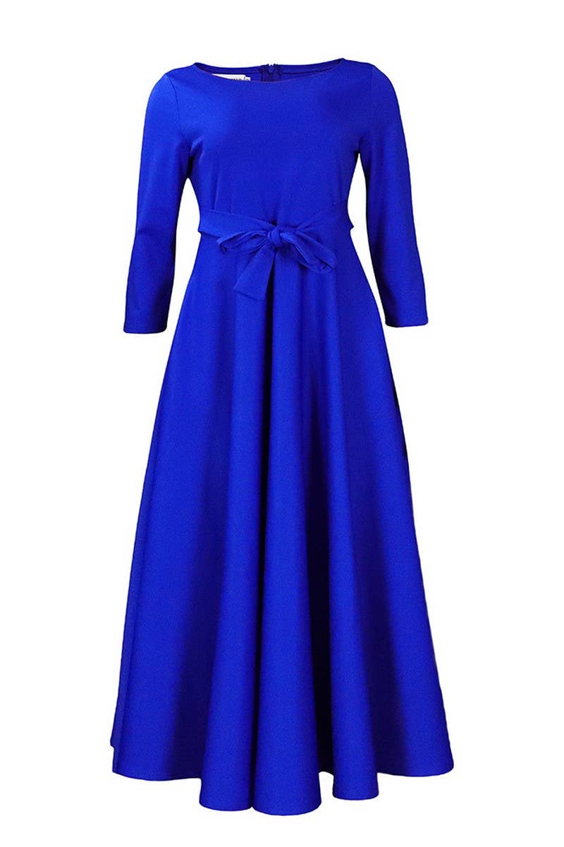 CWDMD01256_2024 PLUS SIZE WOMEN BELTED ELEGANT MAXI DRESS