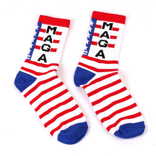 CWMS02723_AMERICAN FLAG TRUMP CREW SOCKS MAGA