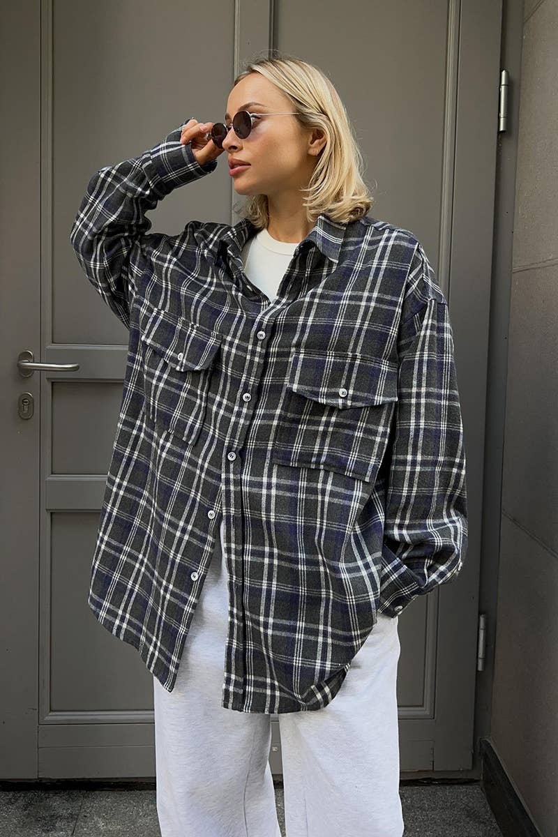 CWTSTL1590_VINTAGE POCKET LONG-SLEEVED STRIPED SHIRT