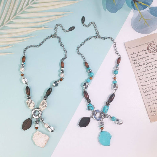 POPULAR RETRO SPECIAL-SHAPED WOODEN BEAD NECKLACE_CWAJE1576