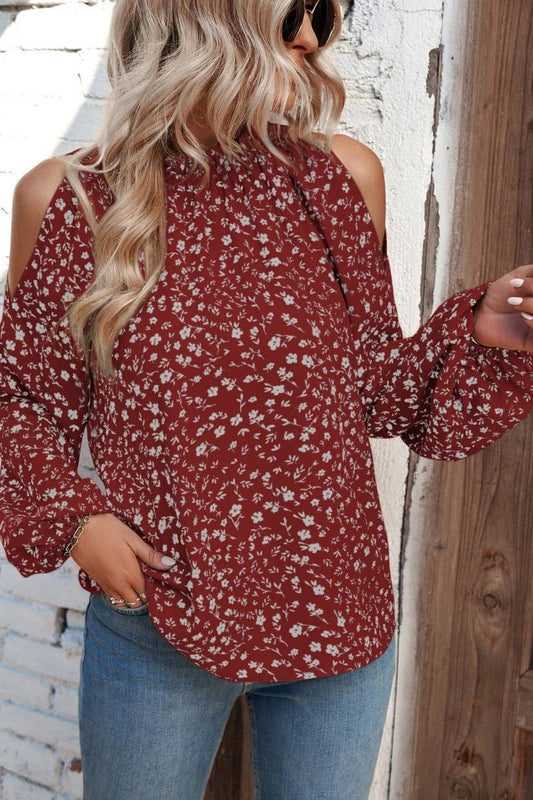 CWTBLL2475_LEOPARD PRINT OFF-THE-SHOULDER PEPLUM TOP