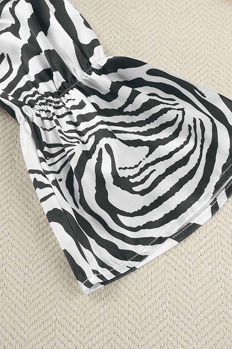 CWSPJ0101_OFF SHOULDER LONG SLEEVED PANTS PAJAMAS SET