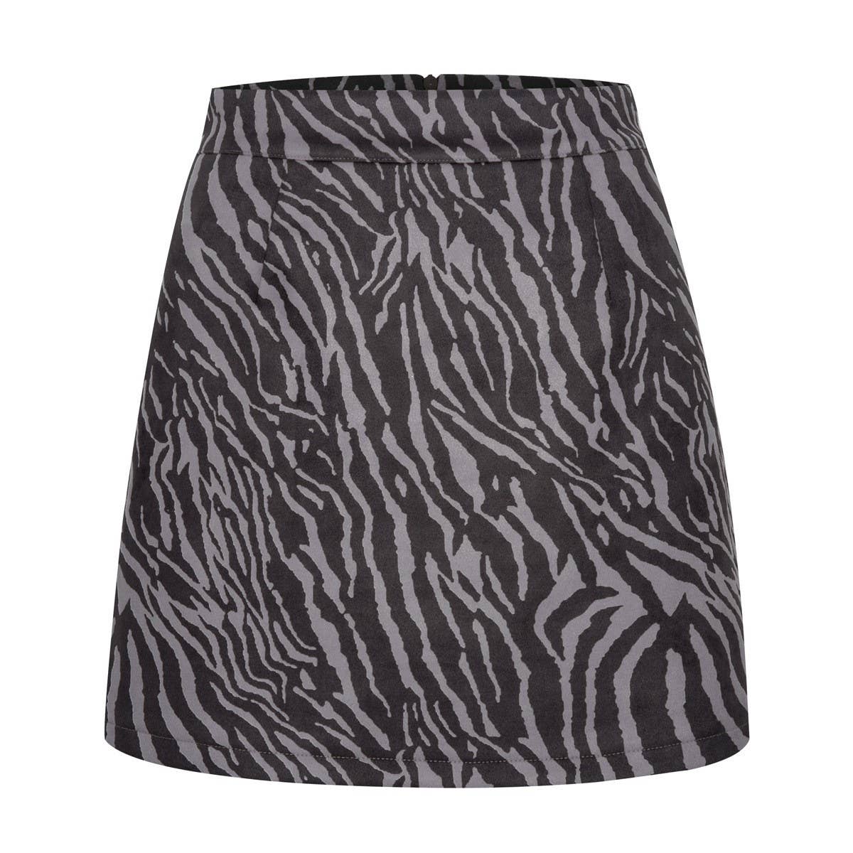 SEXY LEOPARD PRINT HIGH WAIST SUEDE HIP SKIRT