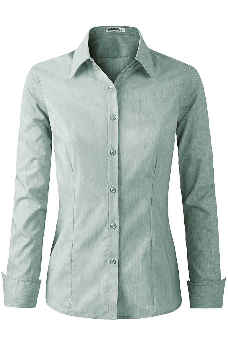 CWTDSL028_Button Down Long Sleeve Collared Shirts