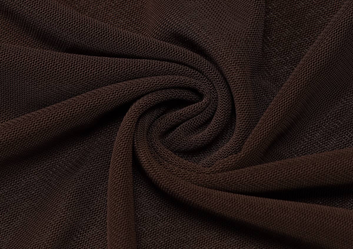 A strapless pleated patchwork gauze dress