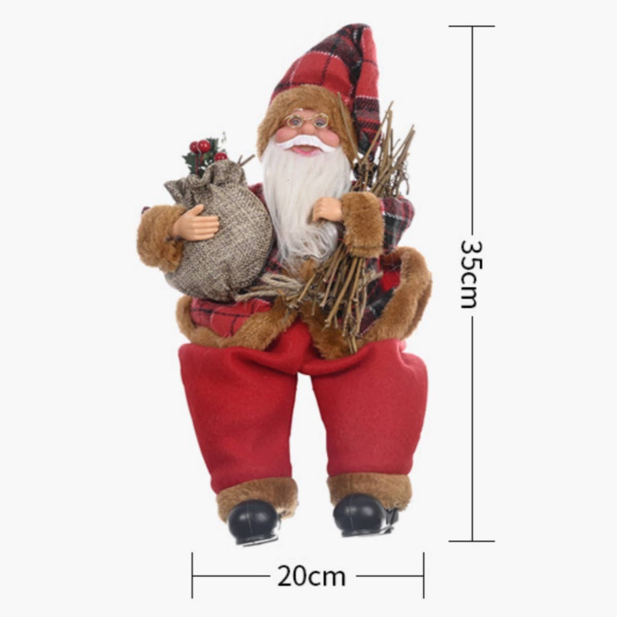 CWASC1950_CHRISTMAS DOLL SANTA CLAUS DOLL DECORATION