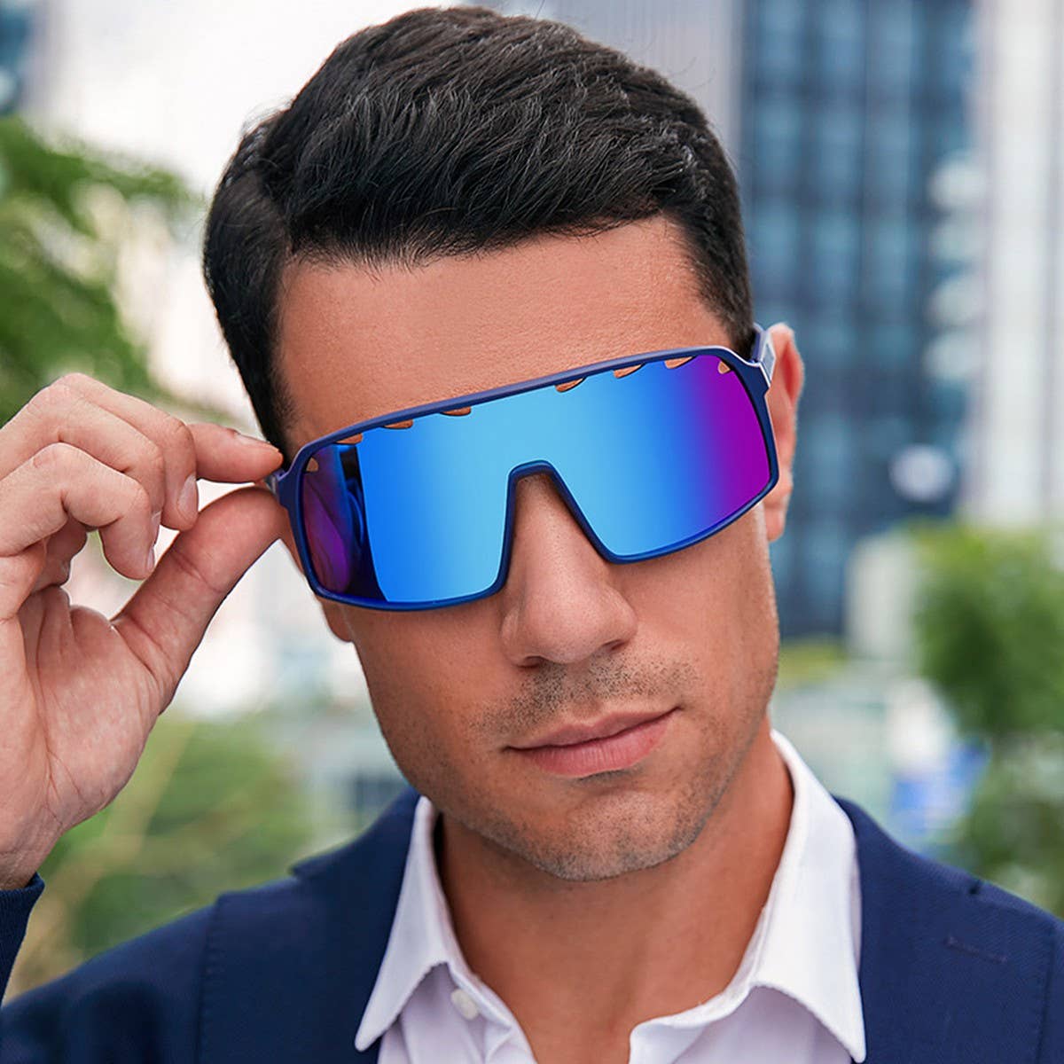 COLORFUL CYCLING GLASSES ONE-PIECE SUNGLASSES