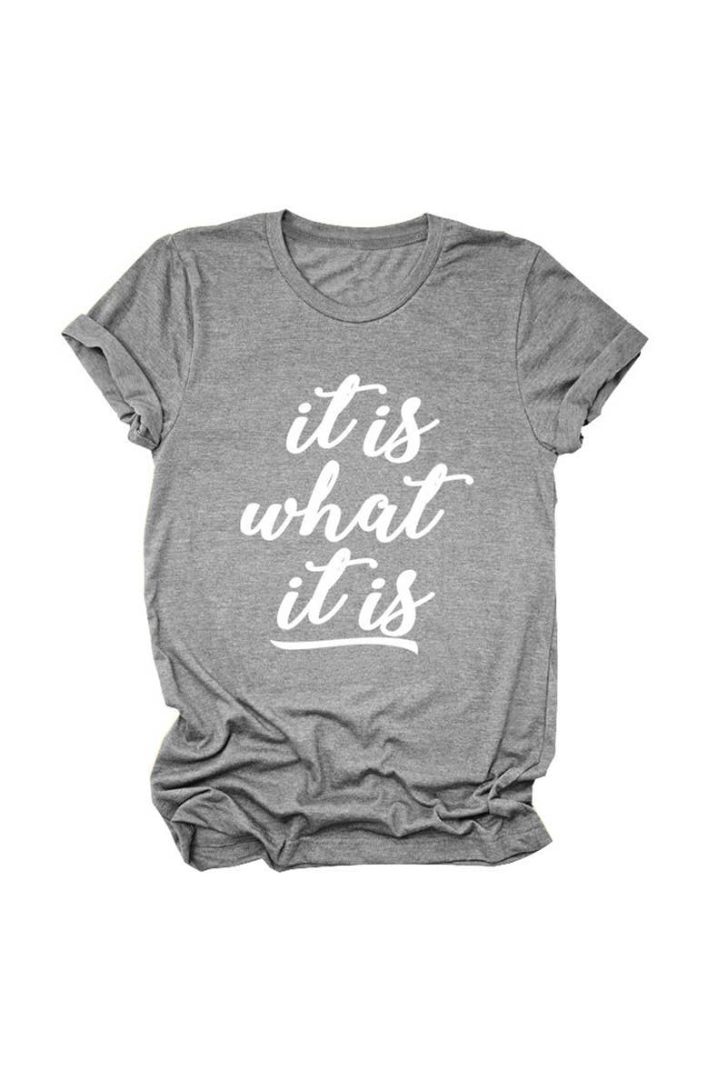 CWTTS1556_SUMMER LETTER CASUAL SHORT-SLEEVED T-SHIRT