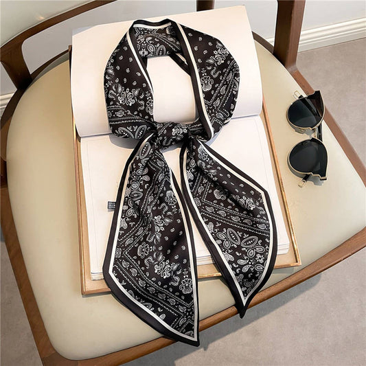 THIN FASHIONABLE AND VERSATILE SILK HEAD SCARF