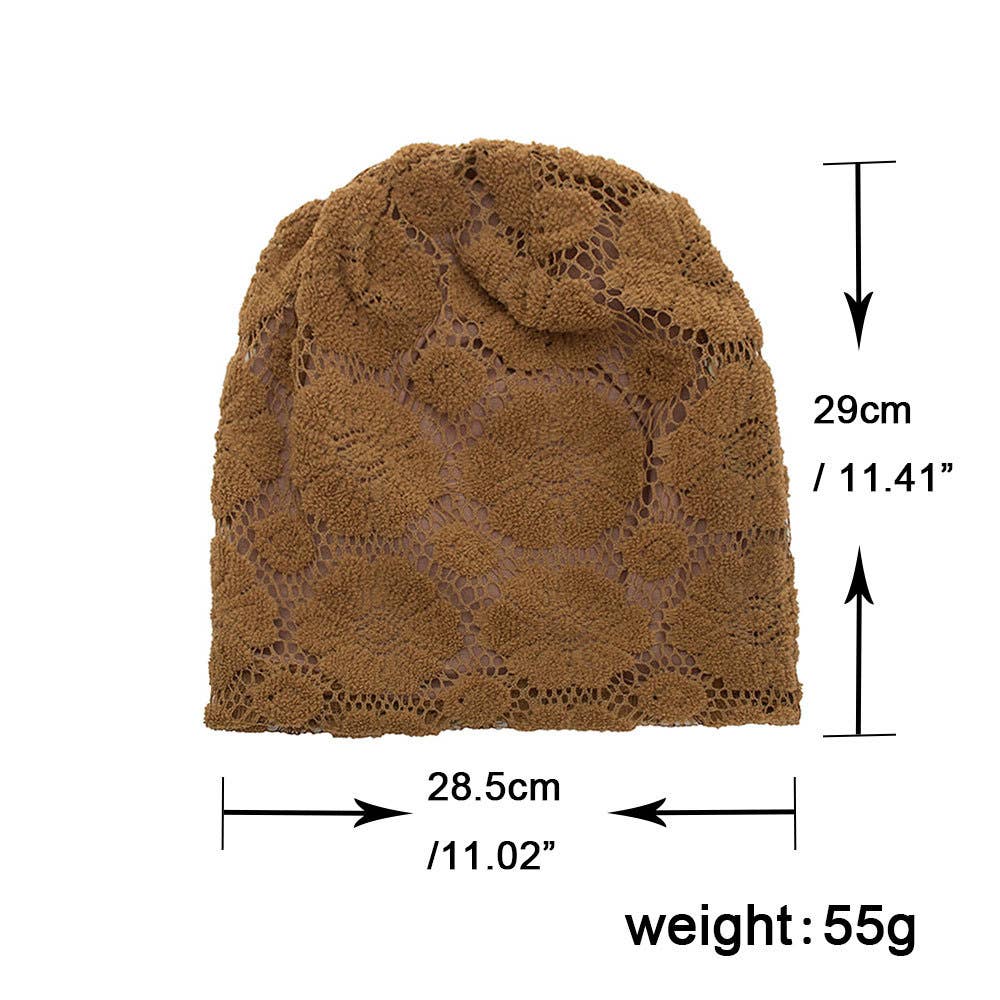 LACE FLOWER DOUBLE TOP HAT PILE PILE HAT