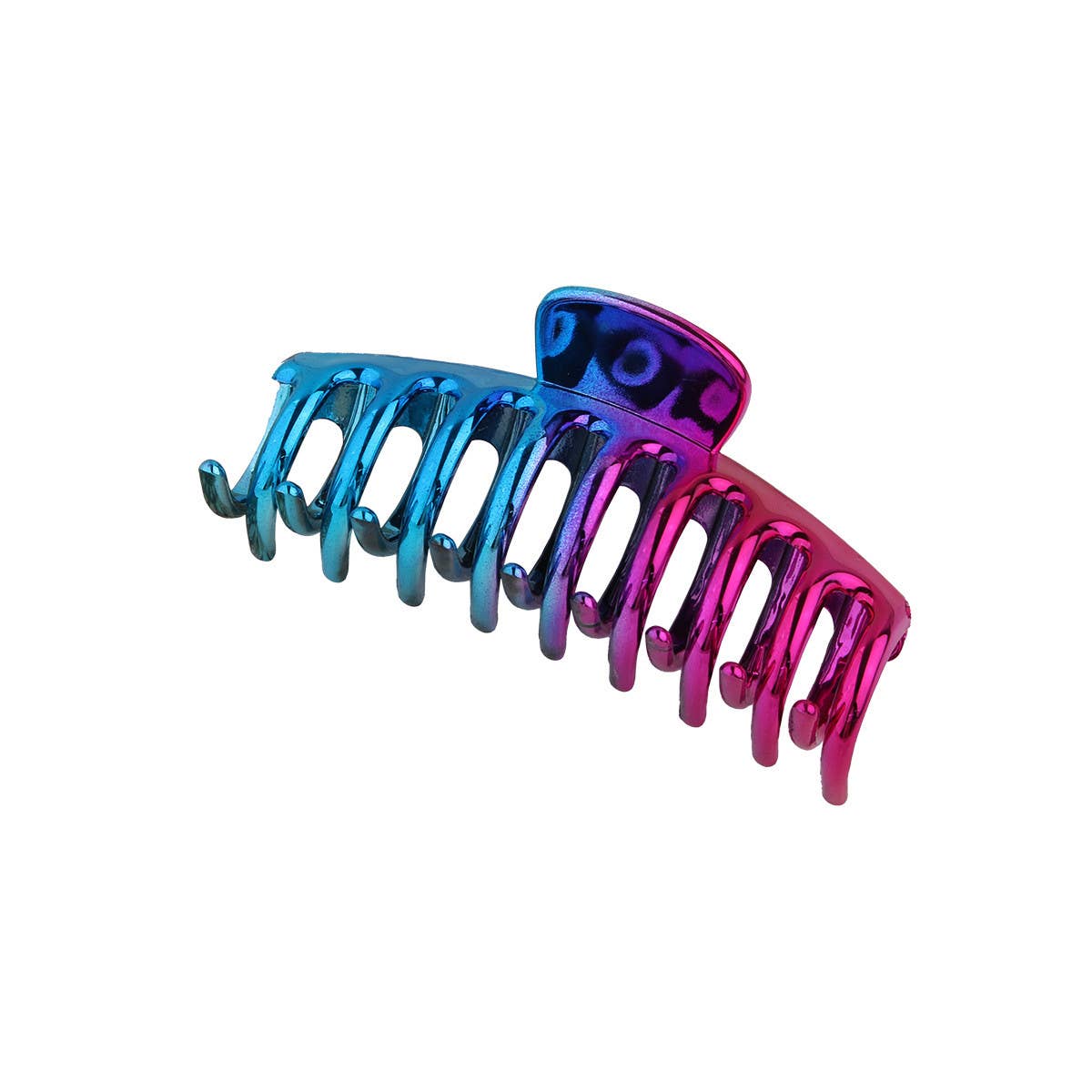 Blue Purple Gradient Electroplated Hair Claw Clips_CWAHA1054
