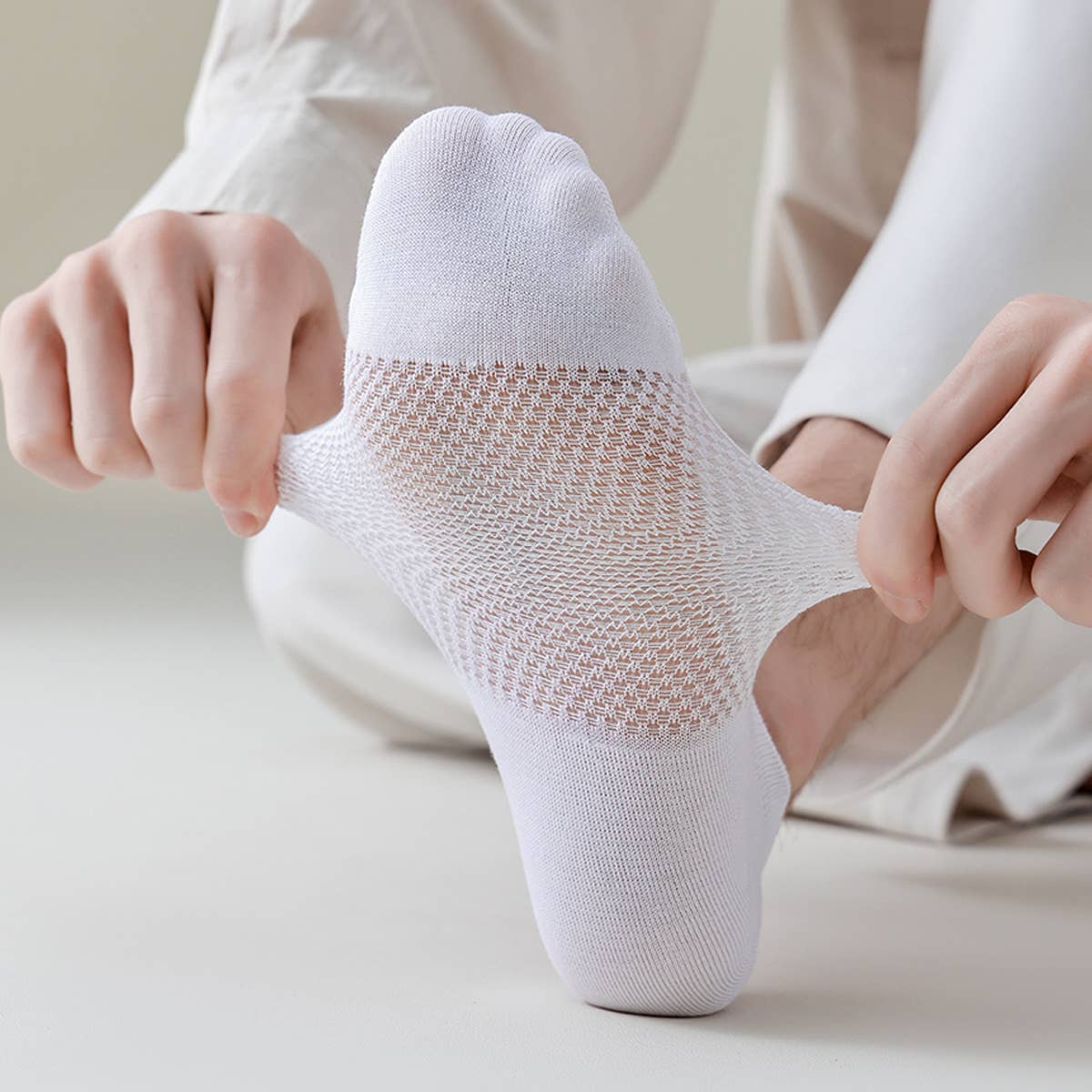 CWMS2461_NEW AIR CONDITIONING SOCKSBONELESS SEAM SOCKS