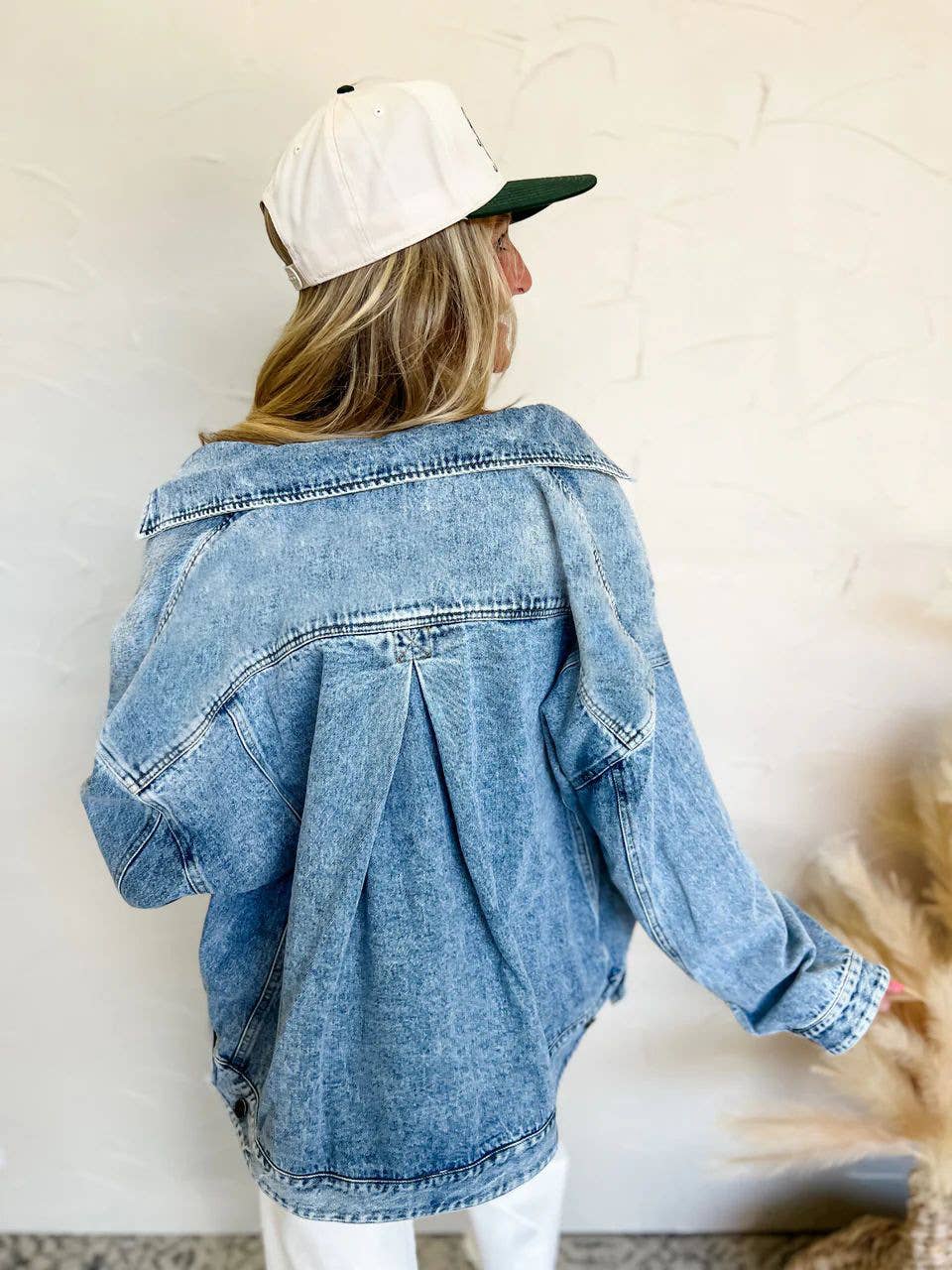 BASIC JACKET POCKETS LOOSE DENIM JACKET