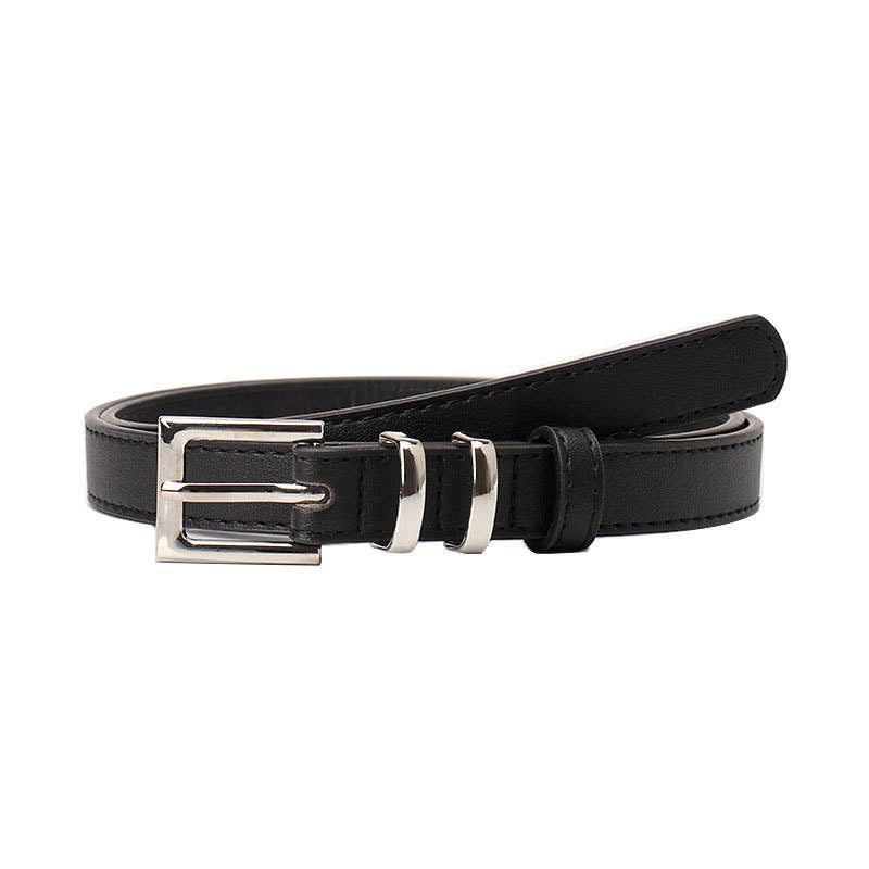 Fashionable versatile and simple button-down belt