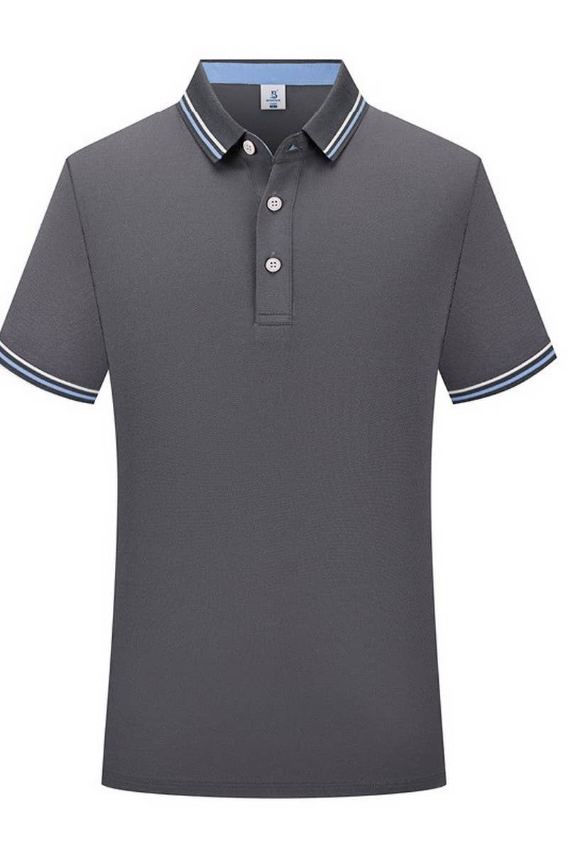 CWTBLS02448_SOLID COLOR CLASSIC FIT SHORT SLEEVE POLO SHIRT